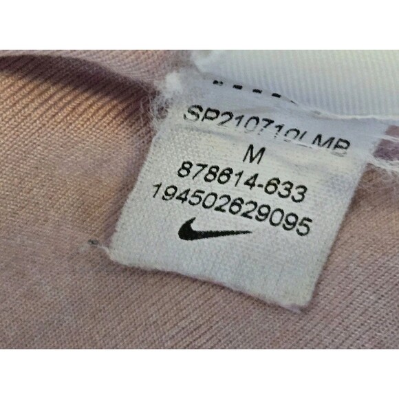 Nike Sports Bra Womens M Dri-Fit Padded Pink Light-Support V-Neck Athletic - Picture 6 of 6